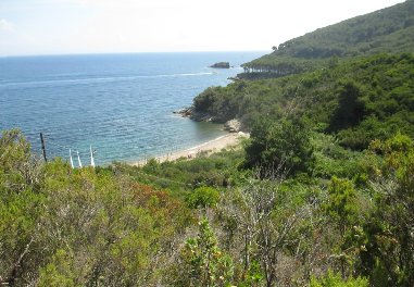 La spiaggia di Calanova